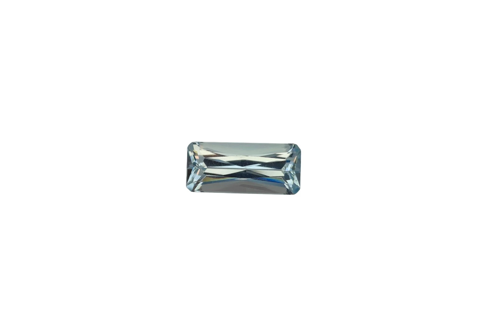 14.13ct Natural Aquamarine in Emerald Cut Faceted Loose Gemstone From Nigeria — view 4